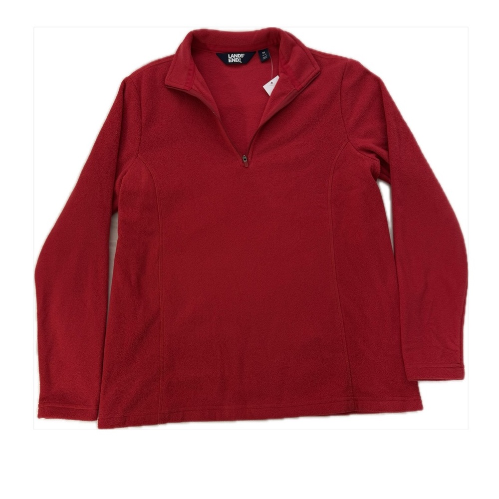 Red Quarter Zip Fleece